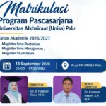 Matrikulasi Magister UNISA Palu